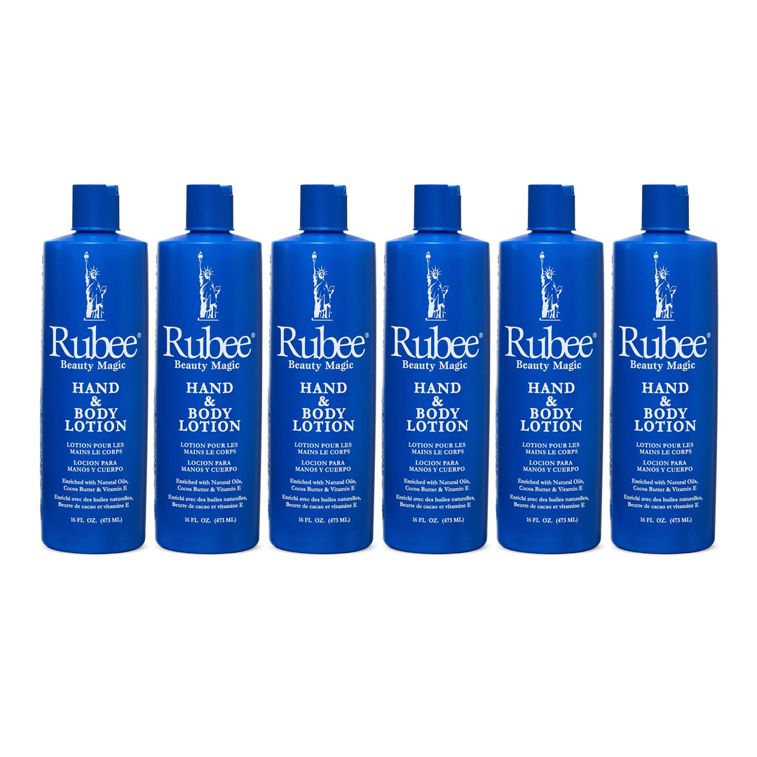 Rubee Hand & Body Lotion 16oz (6 Pack)