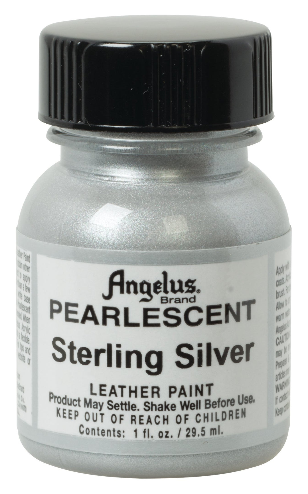 1 oz Leather Paint, 1 Fl Oz (Pack of 1), Sterling Silver