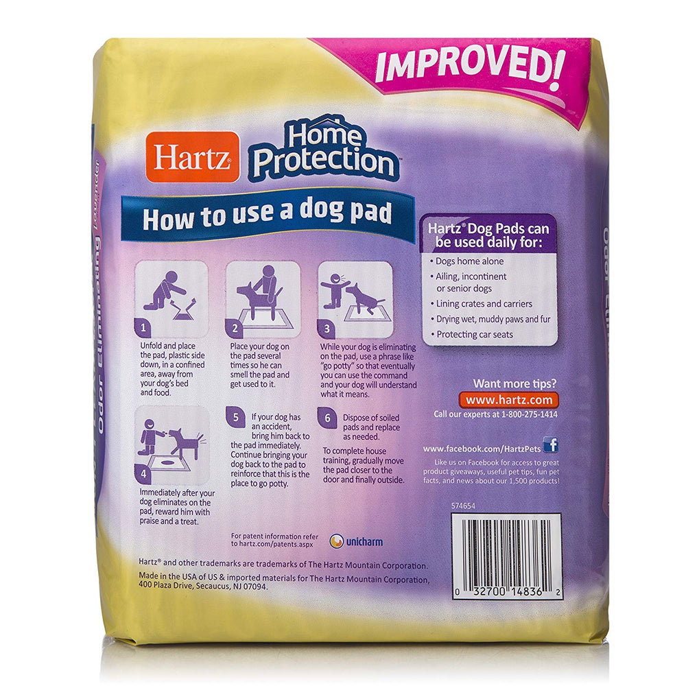 Home Protection Odor Eliminating Scented Dog Pads, Super Absorbent & Won’t Leak, Lavender Scent, Regular Size, 14 Count