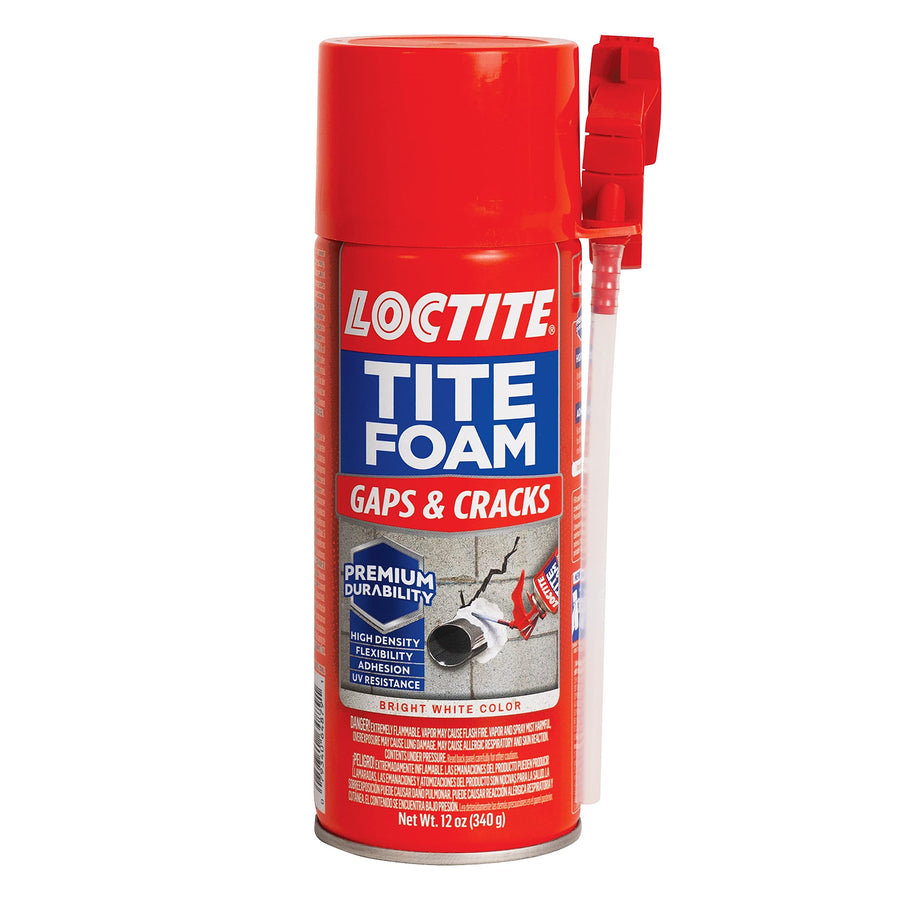 Tite Foam Gaps & Cracks Spray Foam Sealant, Polyurethane Expanding Foam Insulation - 12 fl oz Can, Pack of 1
