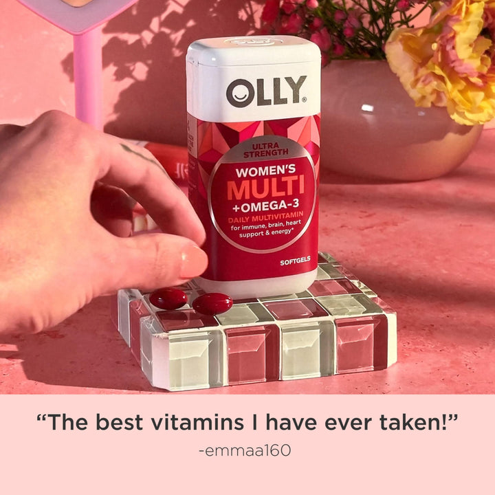 Ultra Women's Multi Softgels, Overall Health and Immune Support, Omega-3s, Iron, Vitamins A, D, C, E, B12, Daily Multivitamin, 30 Day Supply - 60 Count