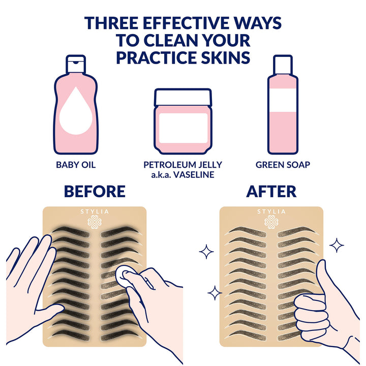 Microblading Eyebrow Practice Tattoo Skin, 3mm Tattoo Practice Skin, Fake Skin for Tattoo, Fake Skin Tattoo Skin, Fake Tattoo Skin, Real Skin Tattoo Skin, Tattoo Skin Practice Kit (6 PC)