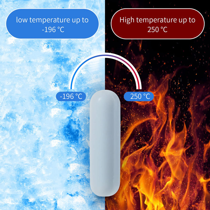 5 Pcs 50mm(1.97 inch) PTFE Magnetic Stirrer Mixer Stir Bar,White Color,Laboratory Bar,Stir Plate Bar,8mm50mm Stir Bars…