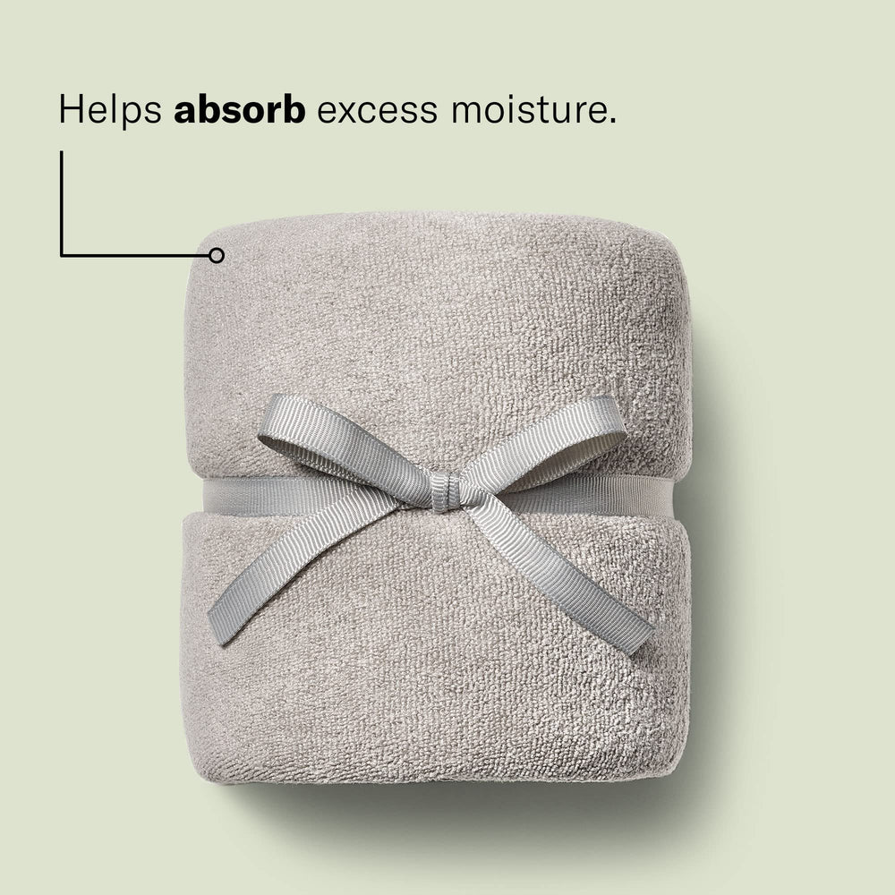 Microfiber Anti-Frizz Hair Towel | Gently Dries | Gray
