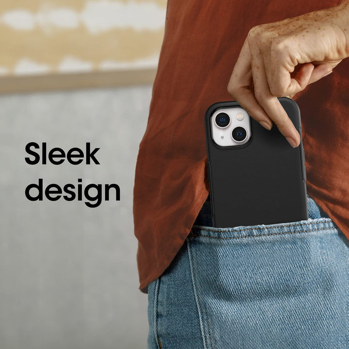 iPhone 13 (ONLY) Symmetry Series Case - Black, Ultra-Sleek, Wireless Charging Compatible, Raised Edges Protect Camera & Screen