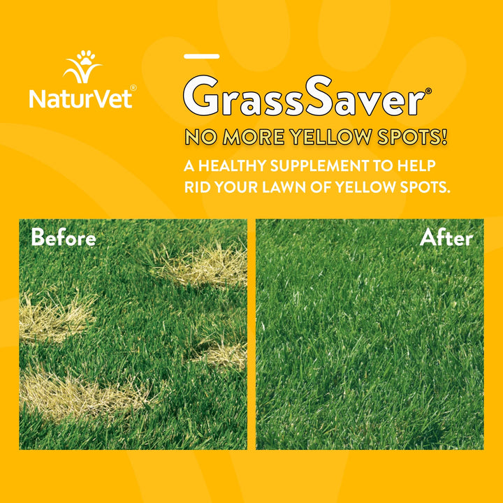 – GrassSaver Supplement for Dogs – Healthy Supplement to Help Rid Your Lawn of Yellow Spots – Synergistic Combination of B-Complex Vitamins & Amino Acids – 120 Soft Chews