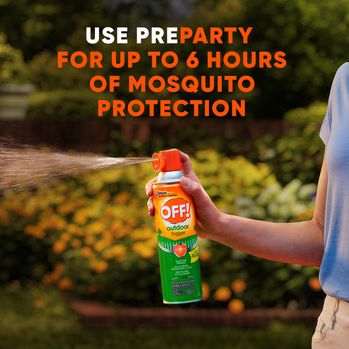 Outdoor Insect & Mosquito Repellent Fogger, Backyard Pretreat, Kills & Repels Insects in an up to 900 sq, ft, area, 16 oz