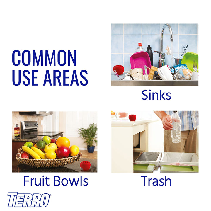 Fruit Fly Traps for Indoors (4 Pack) + 180 Days of Lure Supply