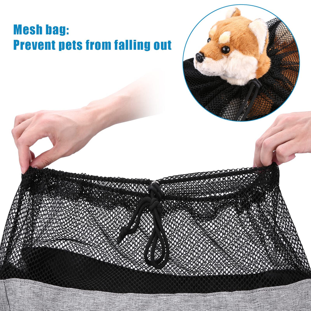 Pet Sling Carrier, Fits 15 to 25lbs Extra-Large Dog/Cat Sling Carrier Reversible and Hands-Free Dog Bag with Adjustable Strap and Pocket Shoulder Pad for Outdoor Travel Hiking