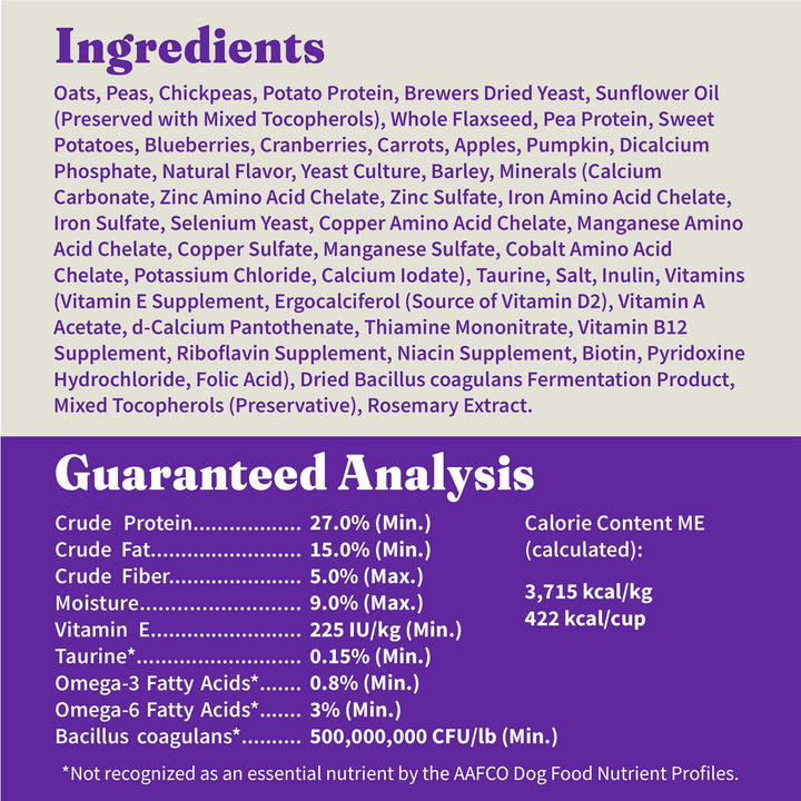 Holistic Vegan Dry Dog Food, 4-Pound Bag
