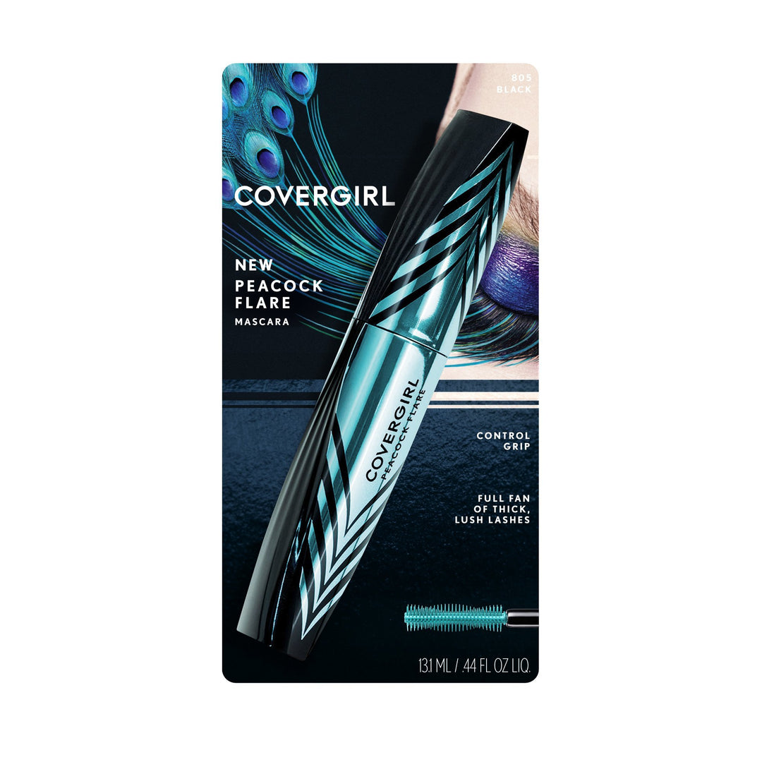 Peacock Flare Mascara, Black, 0.3 Ounce (packaging may vary)