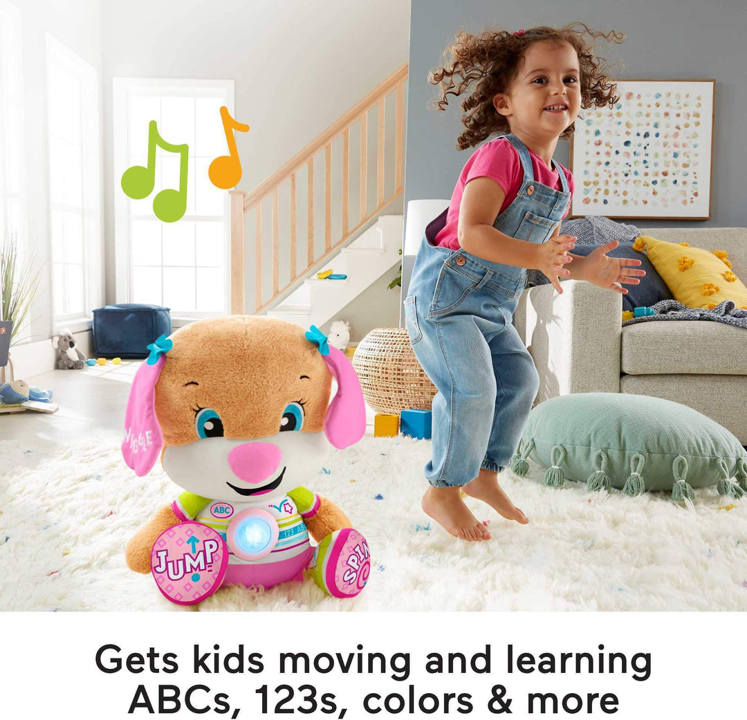 Toddler Learning Toy Laugh & Learn So Big Sis Plush with Music & Lights for Developmental Play Kids Ages 18+ Months
