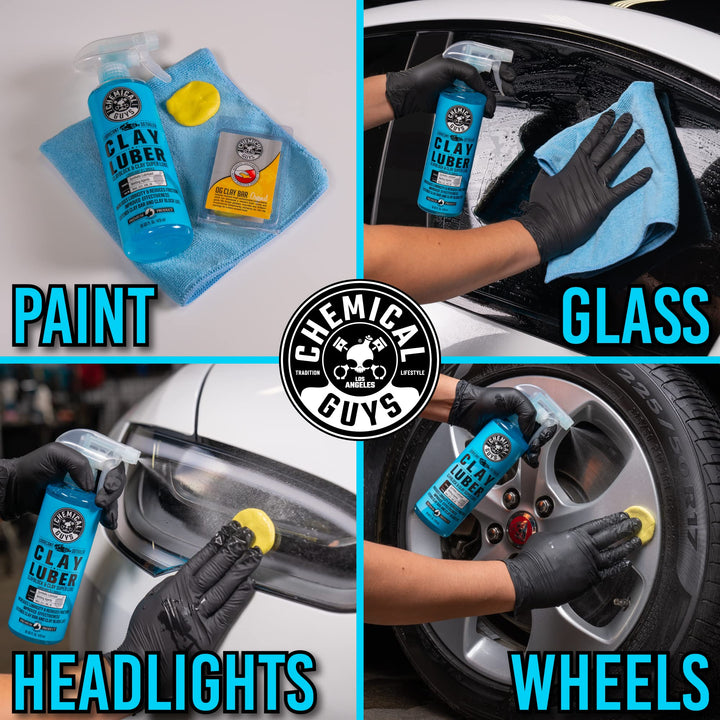 CLY_109 Light Duty Clay Bar and Luber Synthetic Lubricant Kit, 16 oz (2 Items), Blue