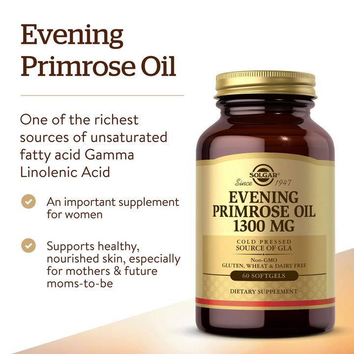 Solgar, Evening Primrose Oil, 1300 mg, 60 Softgels