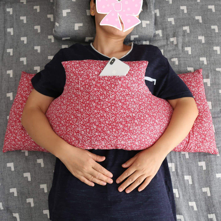 Mastectomy Pillow for Breast Cancer Surgery Lumpectomy Reconstruction Chest Healing Protector Post-Surgery Recovery Support Patient Care (Tiny Flower)