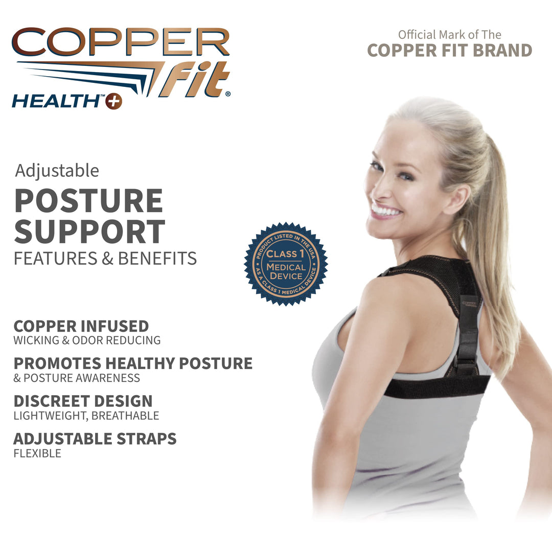 Health Unisex Posture Support, Adjustable,Black