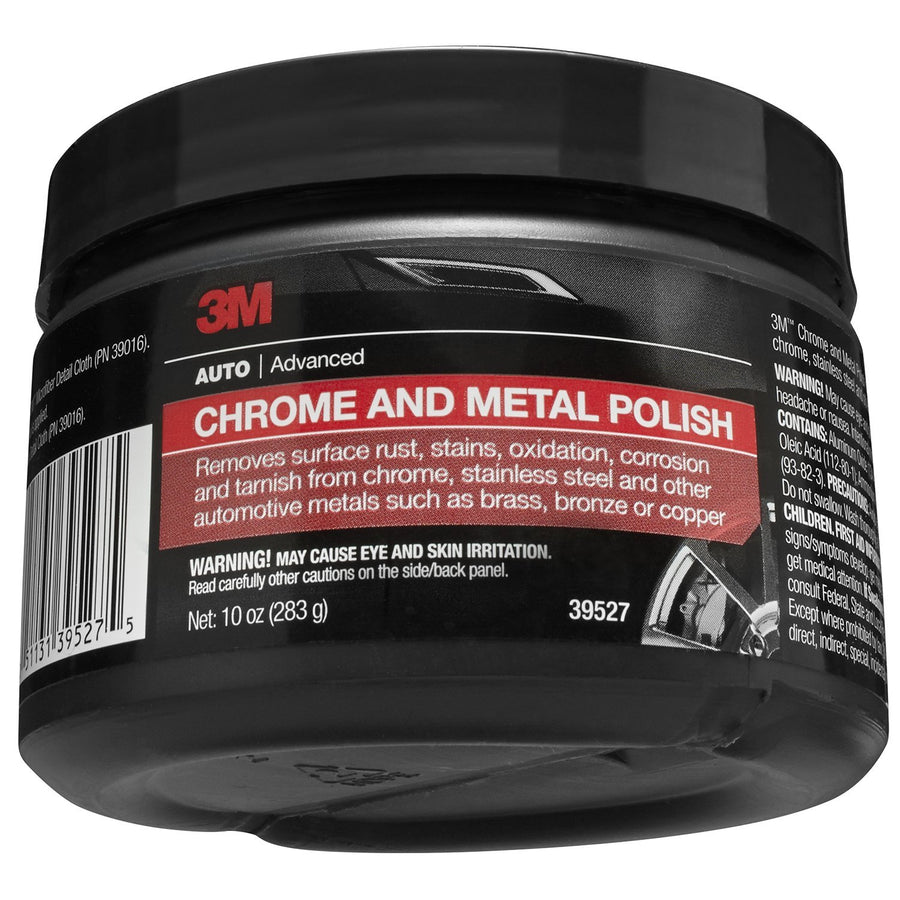 Chrome and Metal Polish, 39527, 10 oz, Used on Wheels, Trim and Bumpers, for Automotive