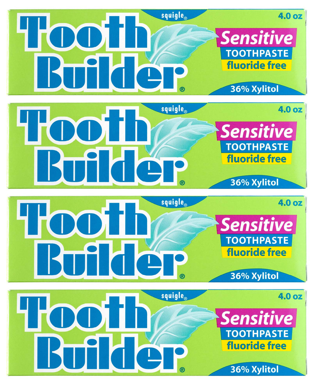 Tooth Builder Sensitive Toothpaste 4 Oz - 4 Pack