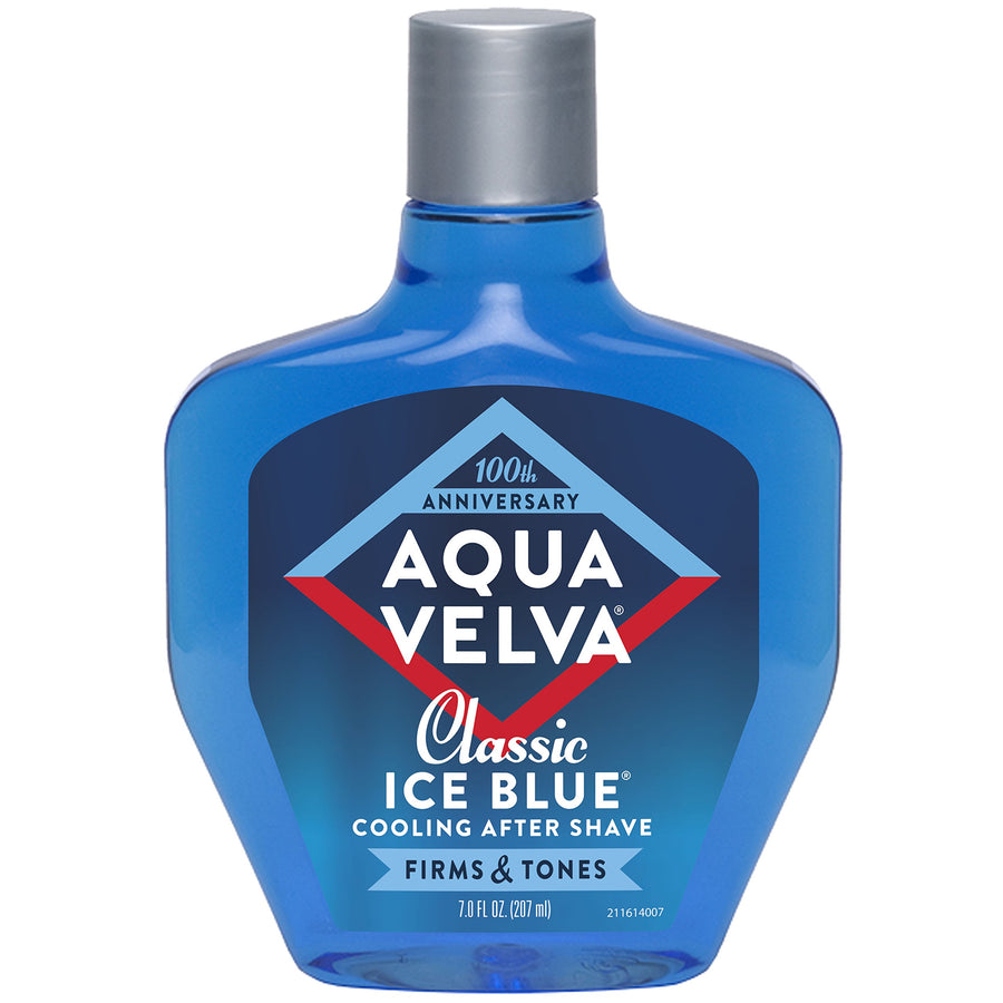 After Shave, Classic Ice Blue, Soothes, Cools, and Refreshes Skin, 7 Ounce