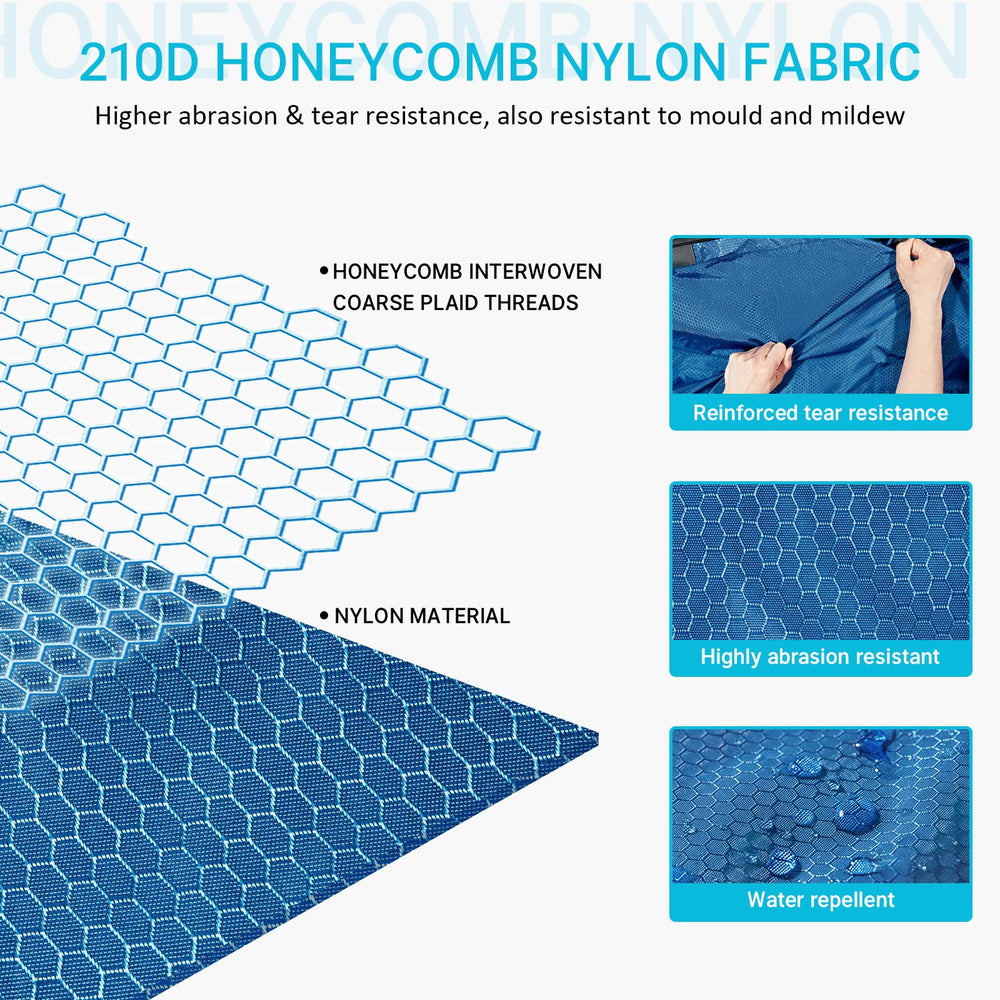 60L Packable Travel Duffle Bag Foldable Duffel Bags for Luggage Gym Sports Camping Travelling Cycling Storage Shopping Water & Tear Resistant Deep Blue