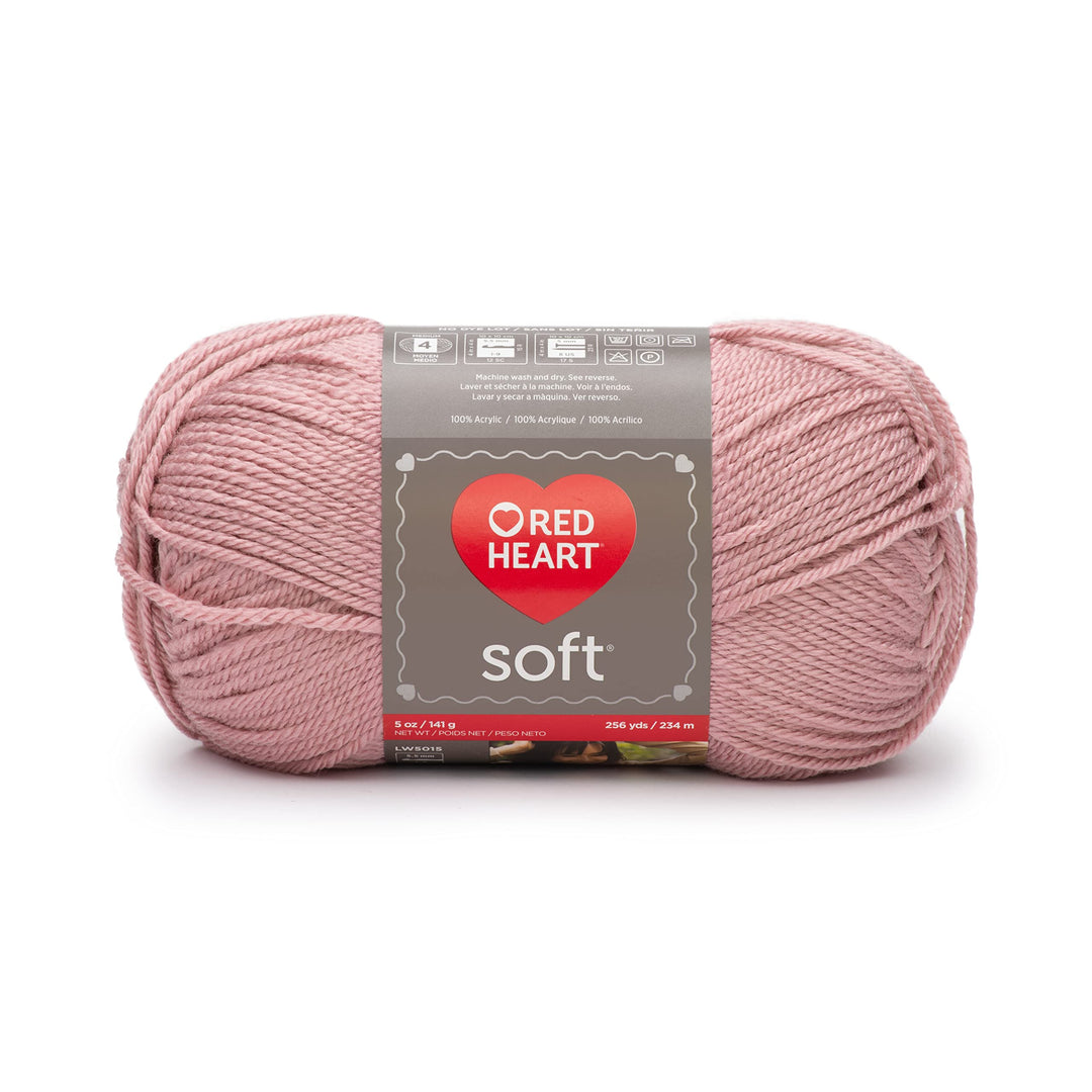 Soft Rose Blush Yarn - 3 Pack of 141g/5oz - Acrylic - 4 Medium (Worsted) - 256 Yards - Knitting/Crochet