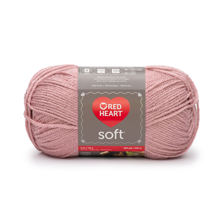 Soft Rose Blush Yarn - 3 Pack of 141g/5oz - Acrylic - 4 Medium (Worsted) - 256 Yards - Knitting/Crochet
