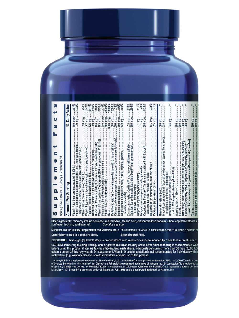 Mix Tablets, high-Potency, Advanced Vitamin, Mineral, Fruit & Vegetable Formula, Vitamin C, B, D, E, Magnesium, for Whole-Body Health, Healthy Aging, Gluten-Free, 240 Tablets