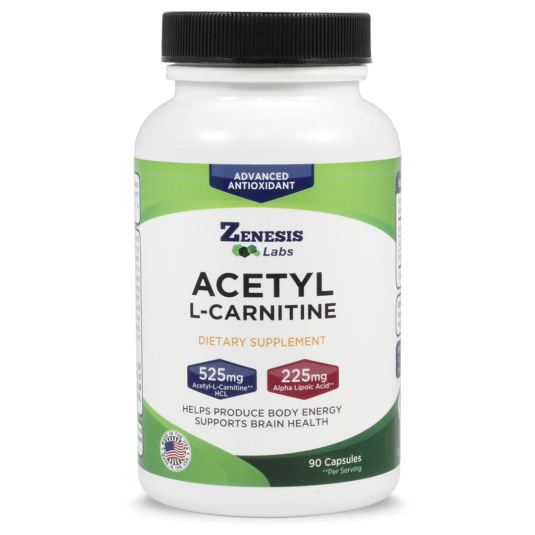 Acetyl L-Carnitine with Alpha Lipoic Acid - 90 Capsules