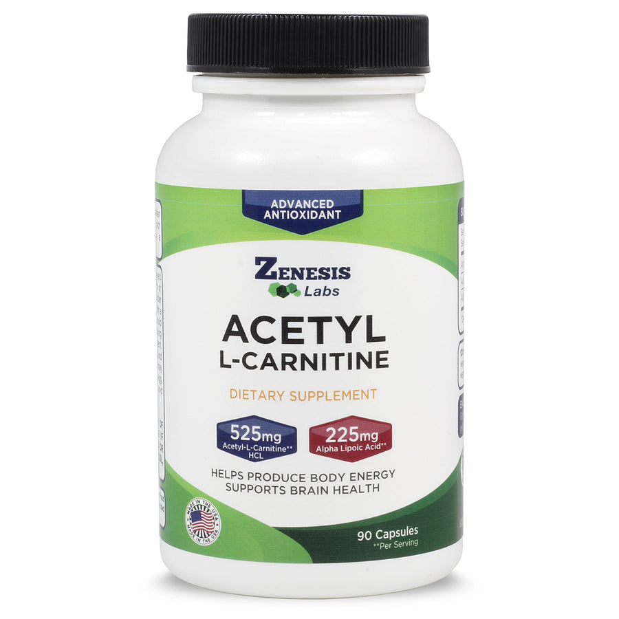 Acetyl L-Carnitine with Alpha Lipoic Acid - 90 Capsules