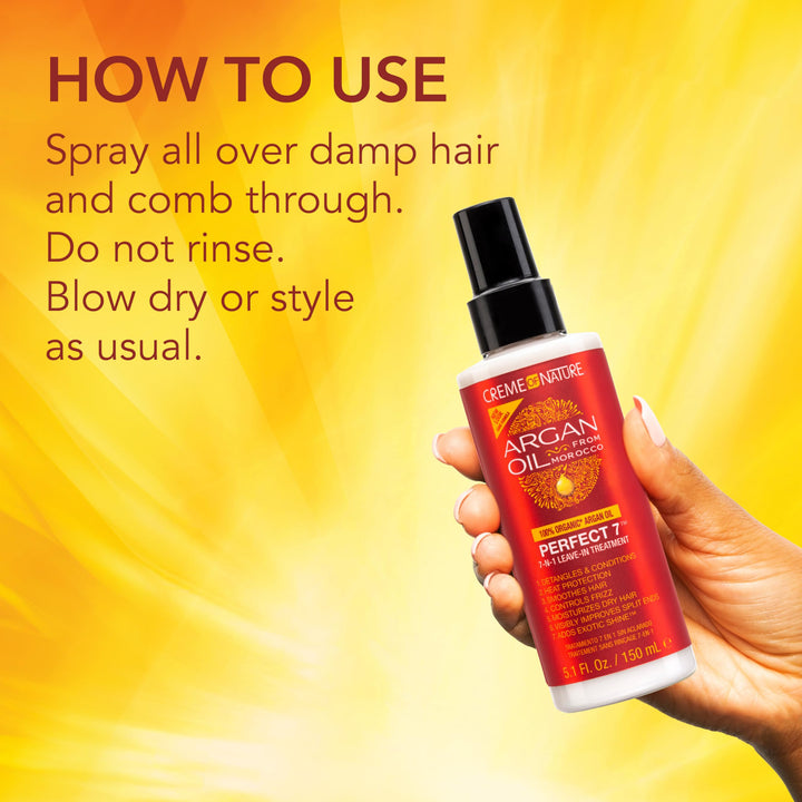 Argan Oil Perfect 7-in-1 Leave-in Treatment, 4.23 Ounce