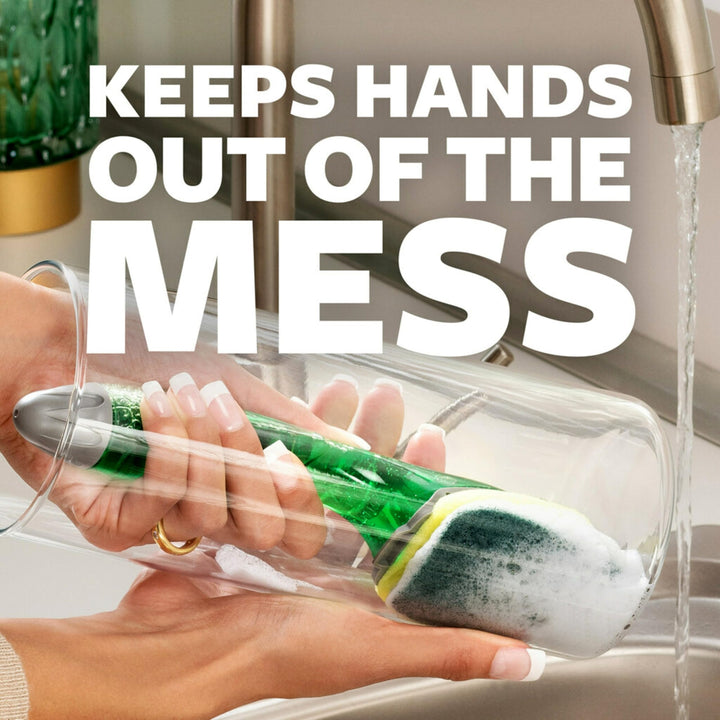Scotch-Brite Heavy Duty Dishwand Kit, Includes 1 Wand & 2 Refill Pads, Keep Hands Out of The Mess