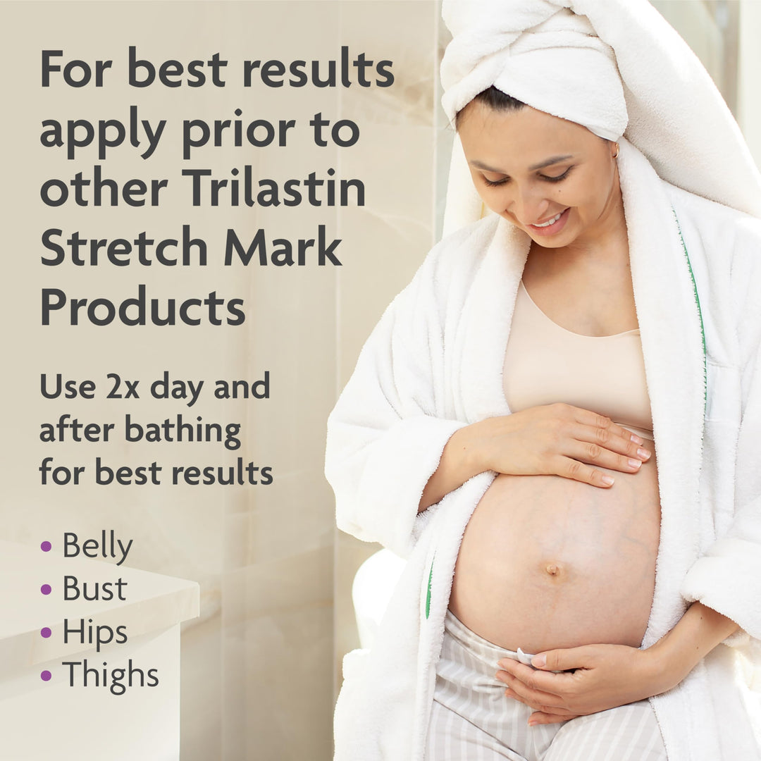SR Intensive & Moisturizing Stretch Mark Cream for Pregnancy - Hydro-Thermal Accelerator & Absorption Serum Bundle (5.5 oz & 3 oz)