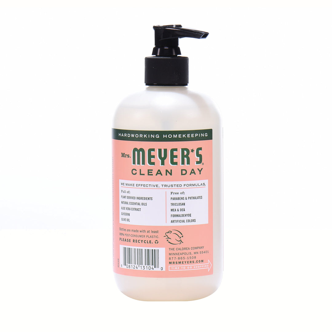 Mrs Meyers Hand Soap Geranium 12.5 Ounce Pump (370ml) (3 Pack)