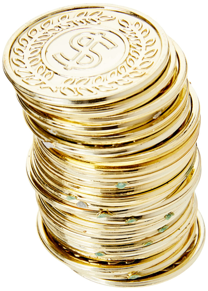 Eye-Catching Casino Gold Coins - 7 .50 x 5.62 (Pack of 144) - Premium & Durable Design - Perfect for Gaming, Party Favors & Gifts