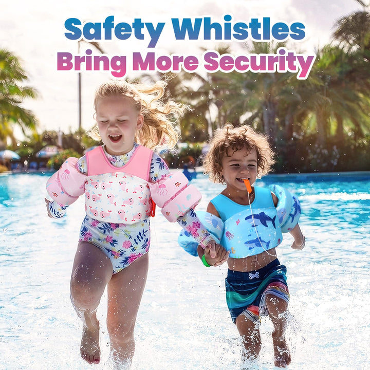 Swim Vest for Kids, Toddler Pool Floaties Fit 31-66 Lbs, Children Swimming Vest with Adjustable Strap, Swim Jacket Water Wing Arm Float, Puddle Beach Boat Jumper Boy Girl Age 2-7,Blue Shark
