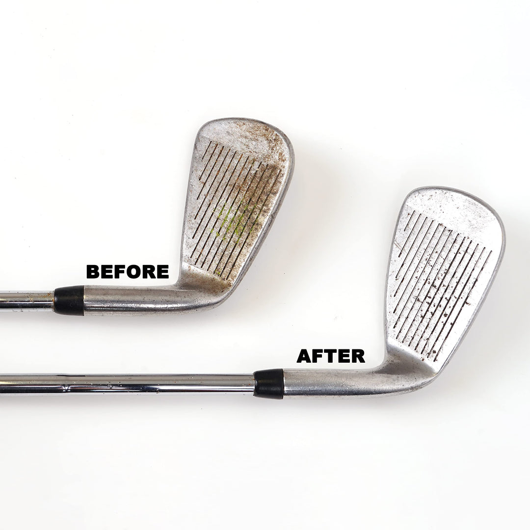 Bite Golf Club and Grip Cleaner | Keeps Clubs, Irons, and Drivers Clean | Use With Cloth, Brush, or Bottle Brush Refill | Restore Grip Tack