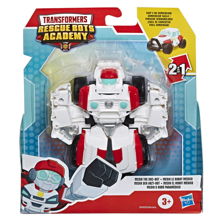 Playskool Heroes Rescue Bots Academy Medix The Doc-Bot Converting Toy, 4.5 Action Figure, Toys for Kids Ages 3 & Up