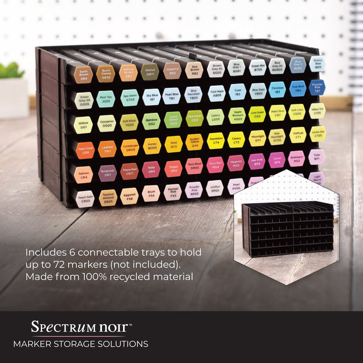 Crafter's Companion SPECN-6 Marker Storage Trays, 6/Pack,Black