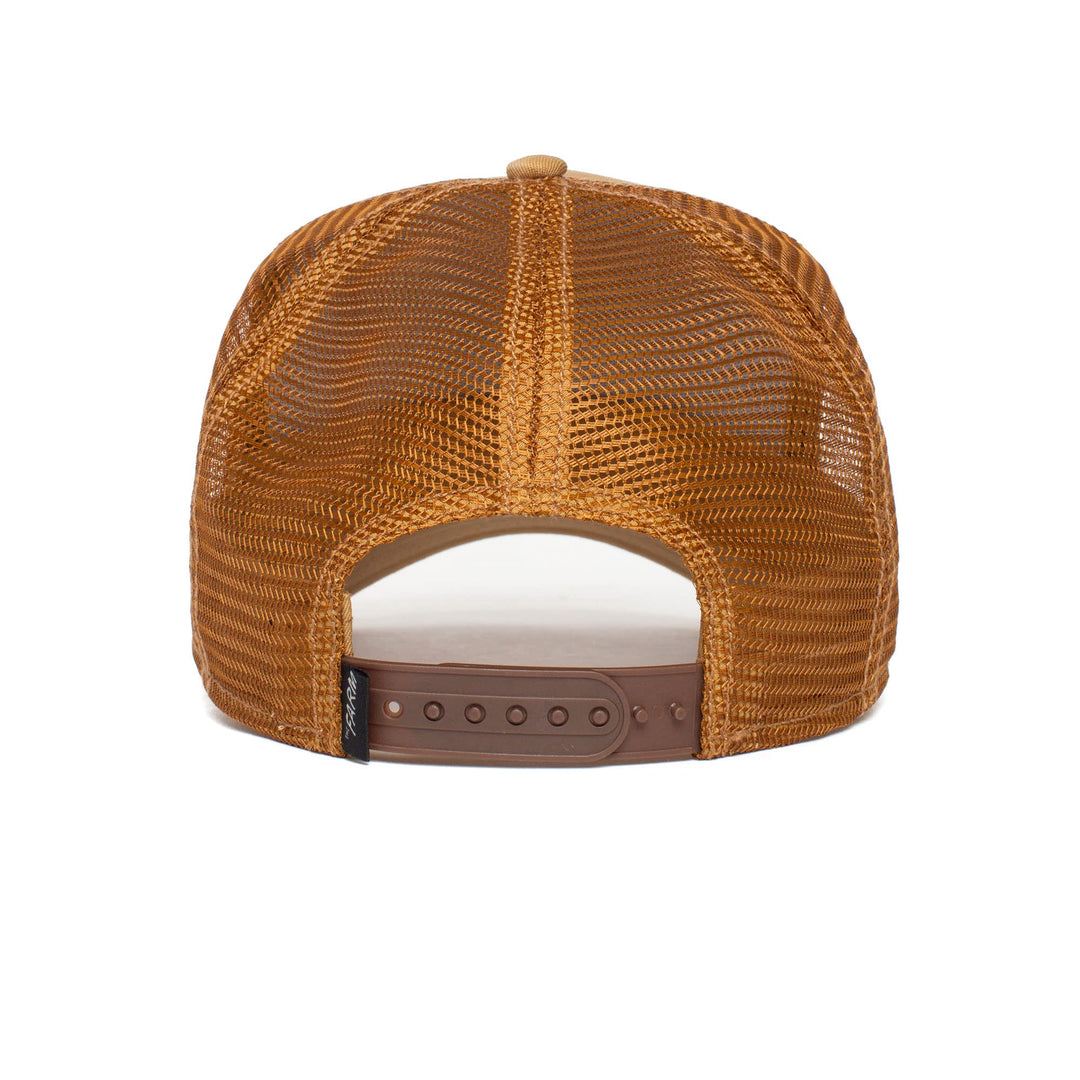 The Farm Unisex Original Adjustable Snapback Trucker Hat, Whiskey King Lion, One Size