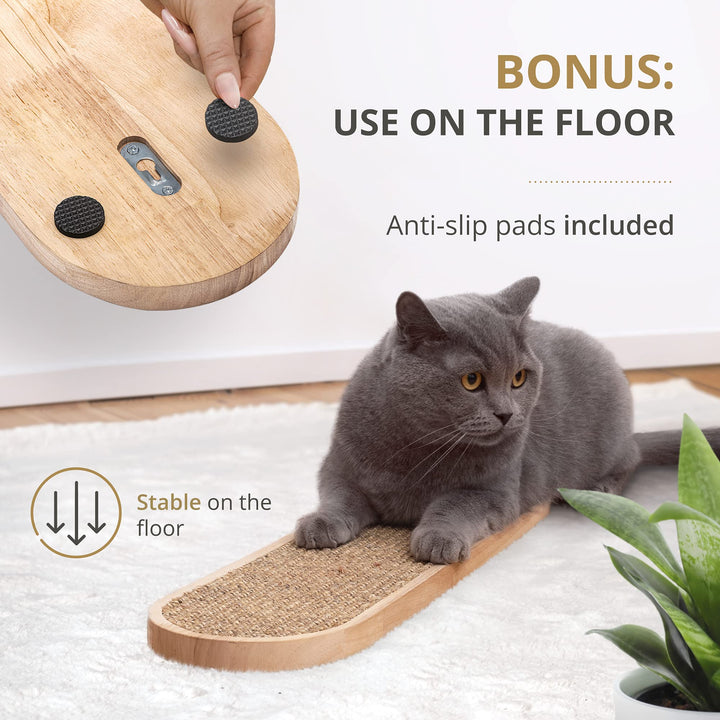 Wall Mounted Cat Scratcher - Indoor Cat Scratching Board Cat Vertical Cat Scratcher for Wall - Cat Scratch Pad Scratching Post for Indoor Cat Wall Mounted - Cat Wall Furniture Scratch