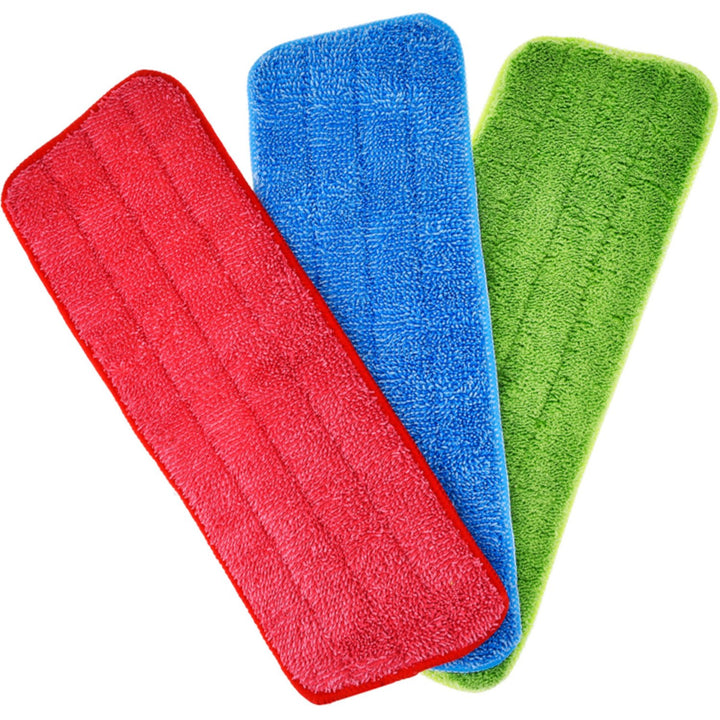 3 Pieces Mop Microfiber Cleaning Pads Replacement Heads for Spray Mops and Reveal Mops Washable 16.5 x 5.5 Inch