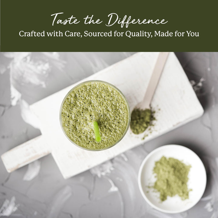 Organic Wheat Grass Powder - Natural Superfood for Tea, Juice, & Water, Pure Wheatgrass, Source of Nutrients, Certified Kosher, Non-GMO - Bulk 1 lb Bag