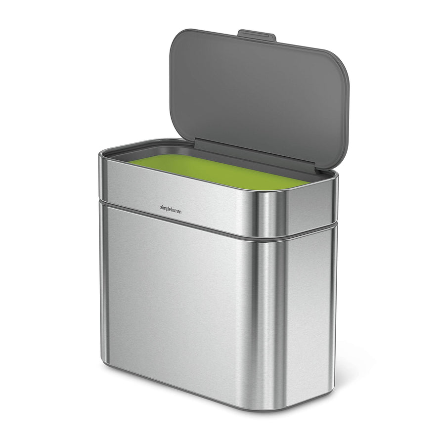 Compost Caddy, Detachable and Countertop Bin, 4 Liter / 1.06 Gallon, Brushed Stainless Steel