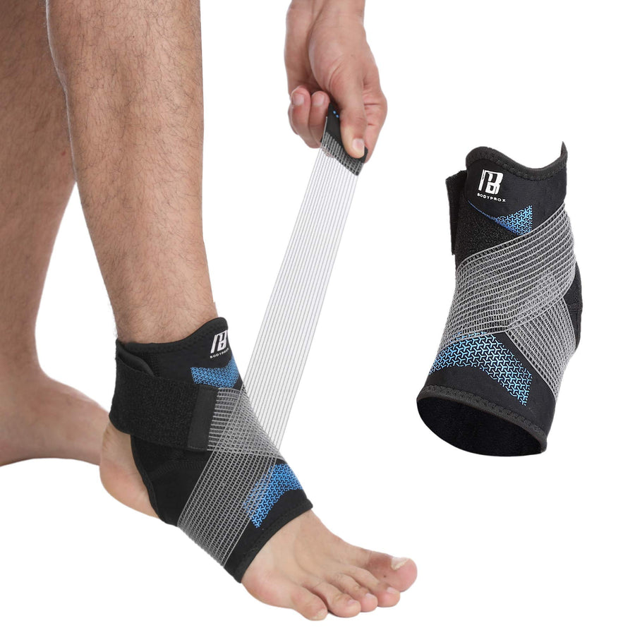 Ankle Brace for Women and Man, Ankle Support with Adjustable Compression Strap for Sprained Ankle, Injury Recovery and More! (Small)