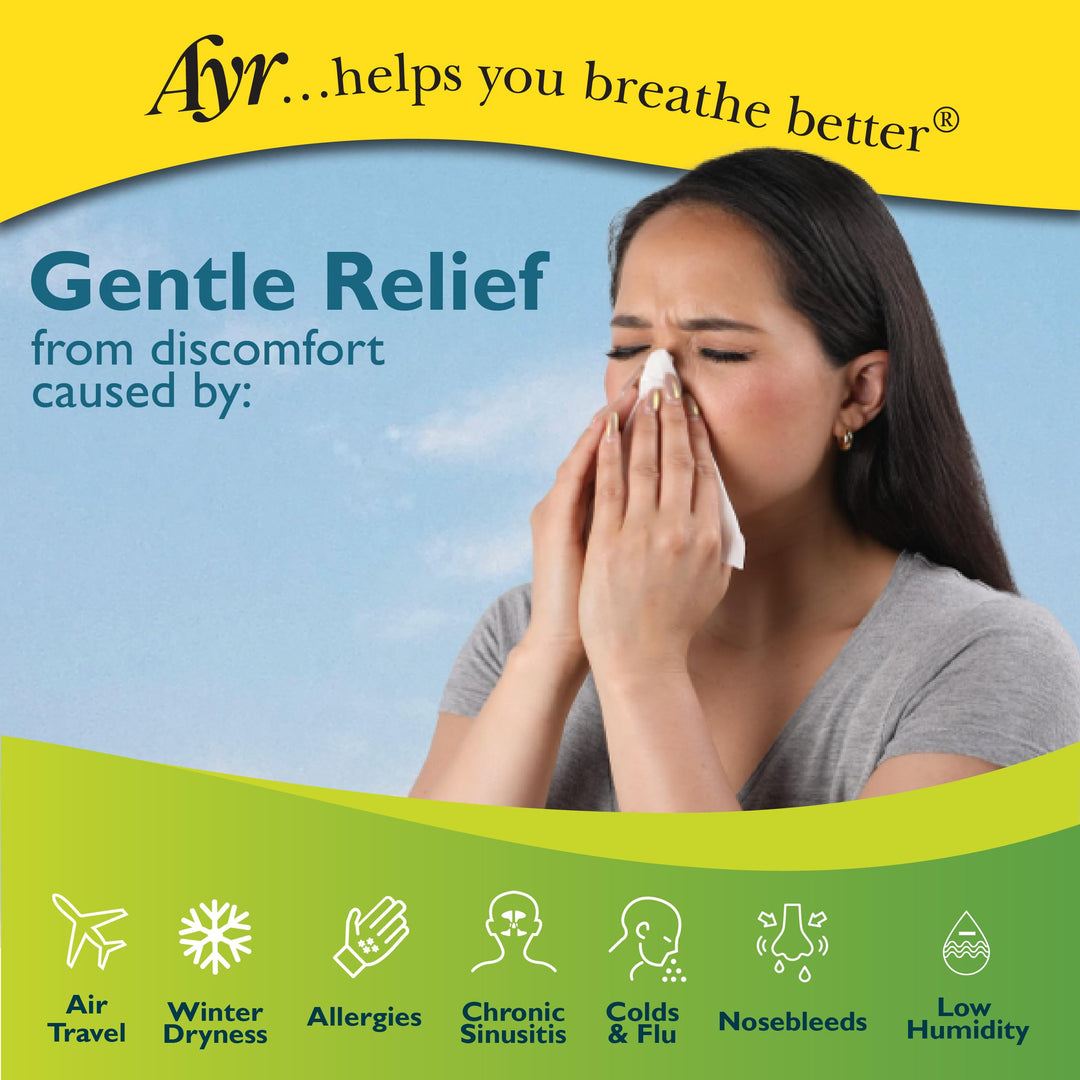 Ayr Saline Nasal Gel, With Soothing Aloe, 0.5 Ounce Tube (Pack of 1)