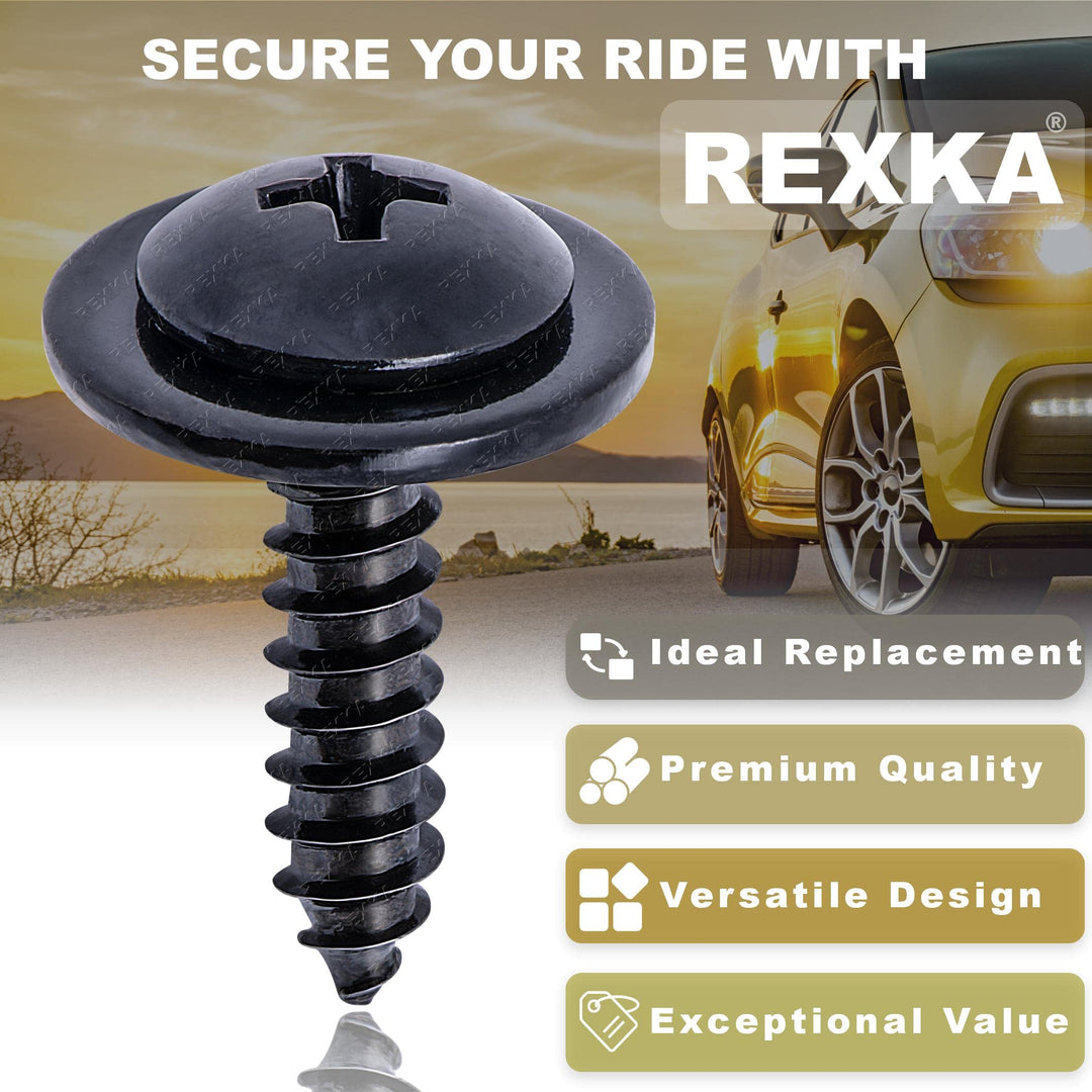 50pcs Fender Liner Splash Shield Wheelhouse Liner Screw Phillips Truss Head Sems Compatible with Honda Acura BMW 90114-SE0-000 Accord ILX RDX TL TSX 90114SE0000