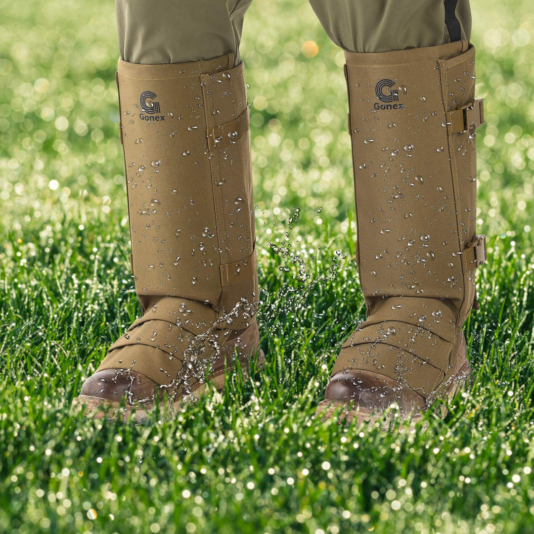 Snake Gaiters, Waterproof Snake Guards, Snake Bite Protection for Lower Legs, Snake Proof Gaiters Fit for Men & Women, Adjustable Size, Pack of 1