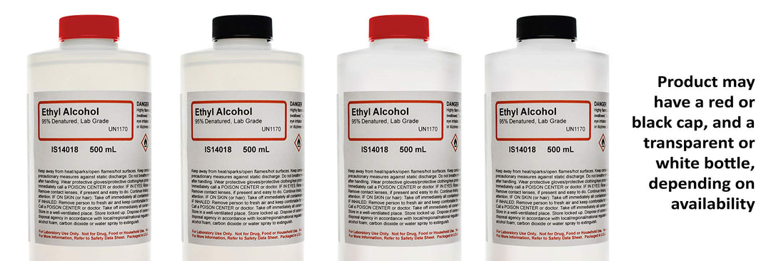 Innovating Science 95% Ethyl Alcohol, 16oz - Denatured Ethanol Alcohol - Laboratory-Grade, Not for Topical Use - The Curated Chemical Collection