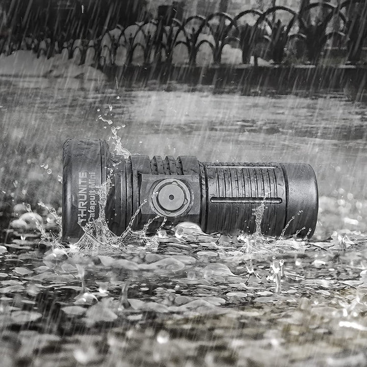 LED Flashlight Rechargeable, Catapult Mini 598 Meters Long Throw, High 680 Lumens Searchlight for Law Enforcement, Search and Rescue, Emergency Signaling, and Land Management - Metal Grey CW