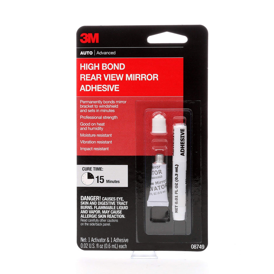 High-Bond Rearview Mirror Adhesive, 08749, 0.02 fl oz, 1 Per Pack
